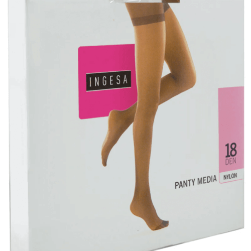 panty media nylon grosor de 18 color beige