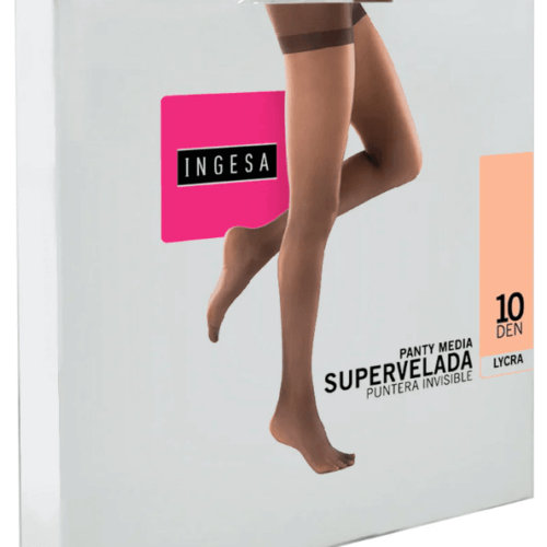 panty media lycra grosor de 10 supervelada color eurocolor