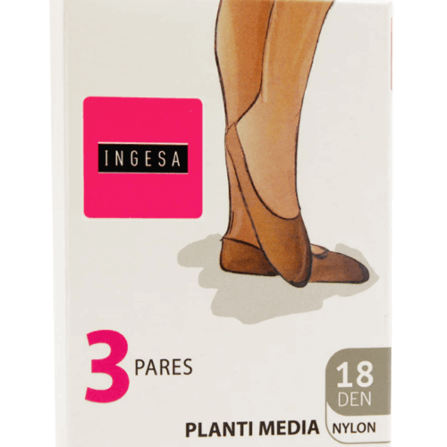 planti media nylon grosor 18 color beige