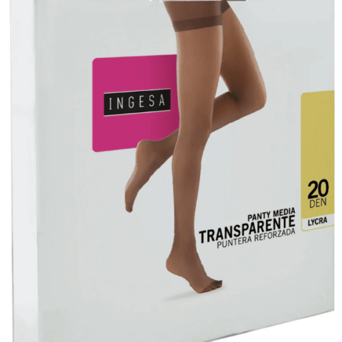 panty media licra grosor 20 color beige